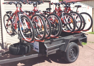 trailer for carrying bicycles