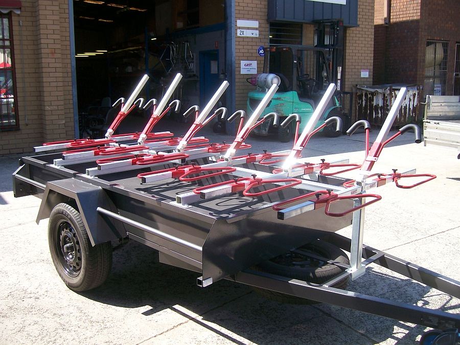 bicycle rack for trailer