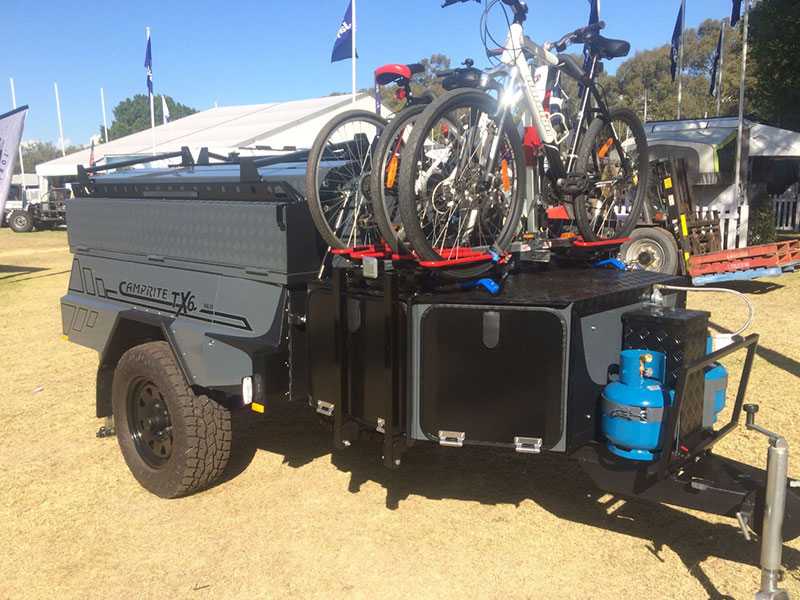 bicycle rack for trailer