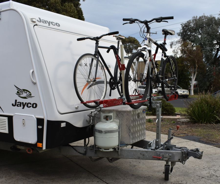 spare wheel bike carrier caravan
