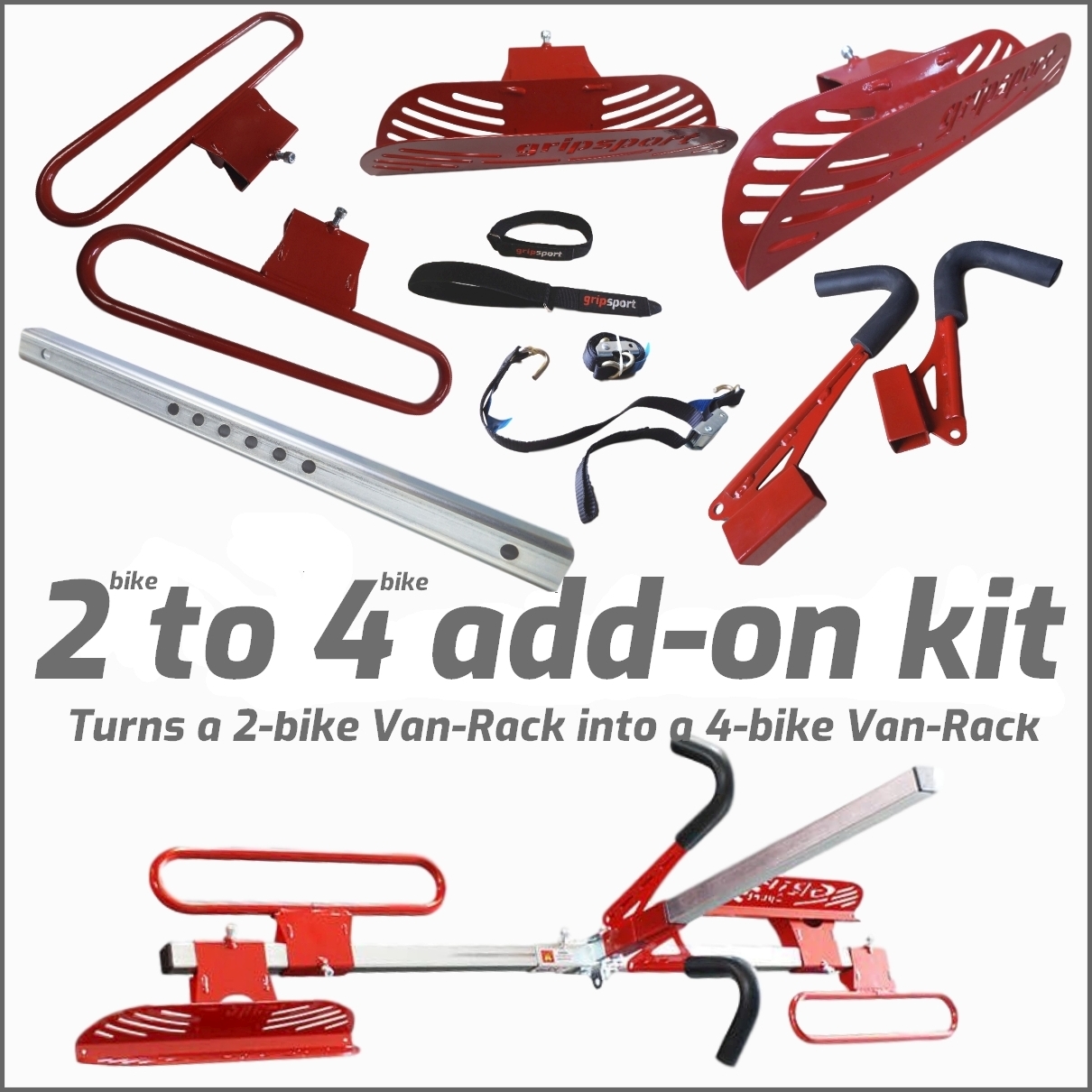 Add-On-Kit (for Van-Rack) 2-bike To 4-bike