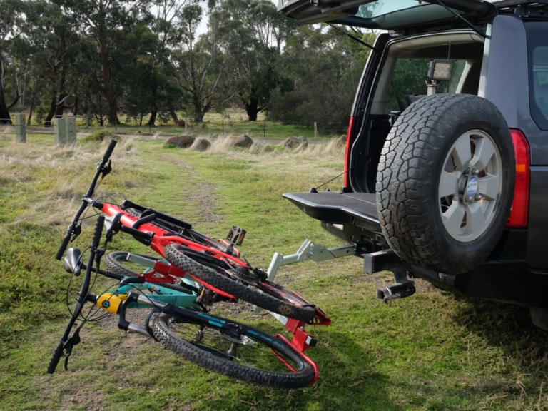 GSAdventure+ 2Bike Tow Bar Rack with Light Assembly GripSport