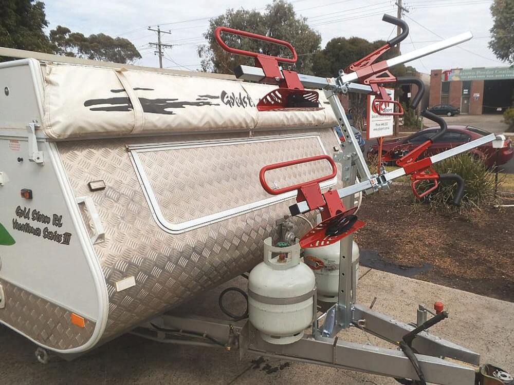 Goldstream Vacationer Caravan Bike Rack_001 GripSport